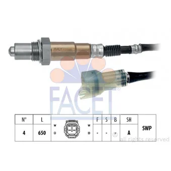 Sonde lambda FACET 10.8563
