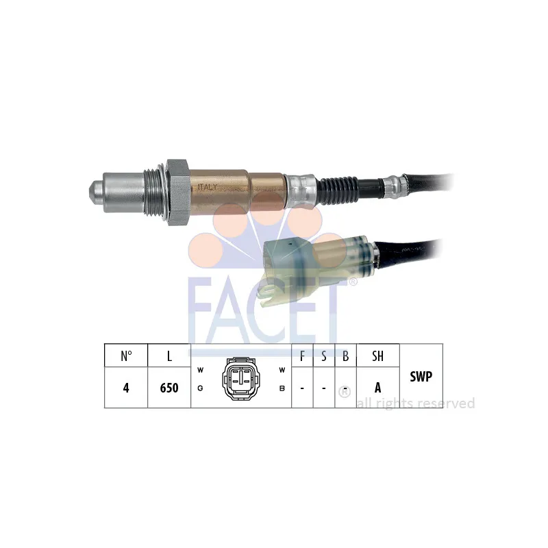Sonde lambda FACET 10.8563