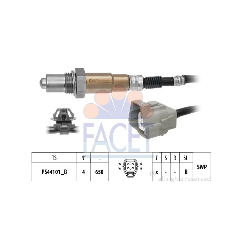 Sonde lambda FACET 10.8566