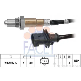 Sonde lambda FACET 10.8568