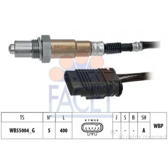 Sonde lambda FACET 10.8572