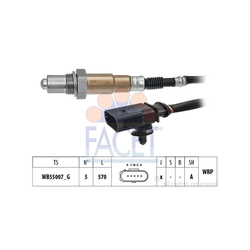 Sonde lambda FACET 10.8574