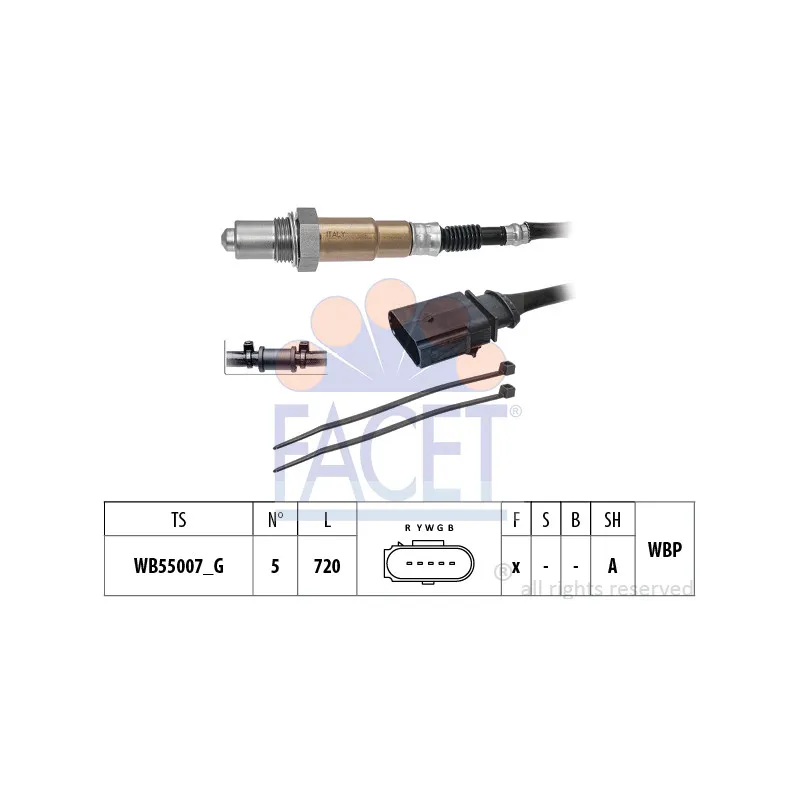 Sonde lambda FACET 10.8575