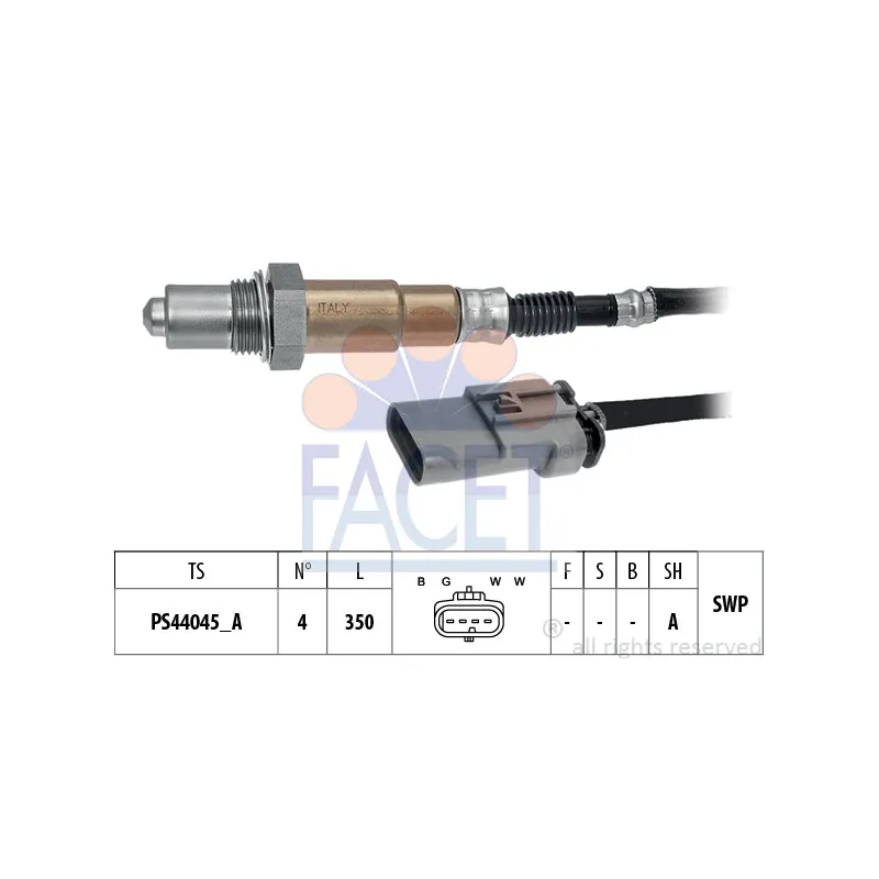 Sonde lambda FACET 10.8584