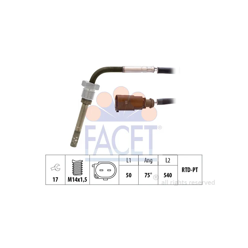 Capteur, température des gaz FACET 22.0018