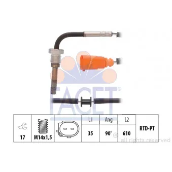 Capteur, température des gaz FACET 22.0019