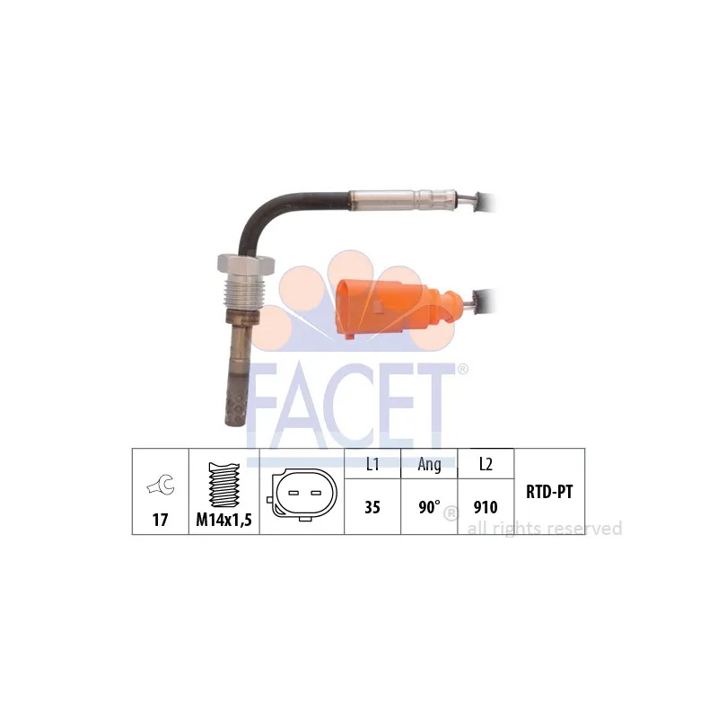 Capteur, température des gaz FACET 22.0035