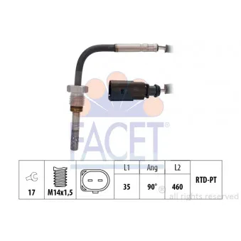 Capteur, température des gaz FACET 22.0036