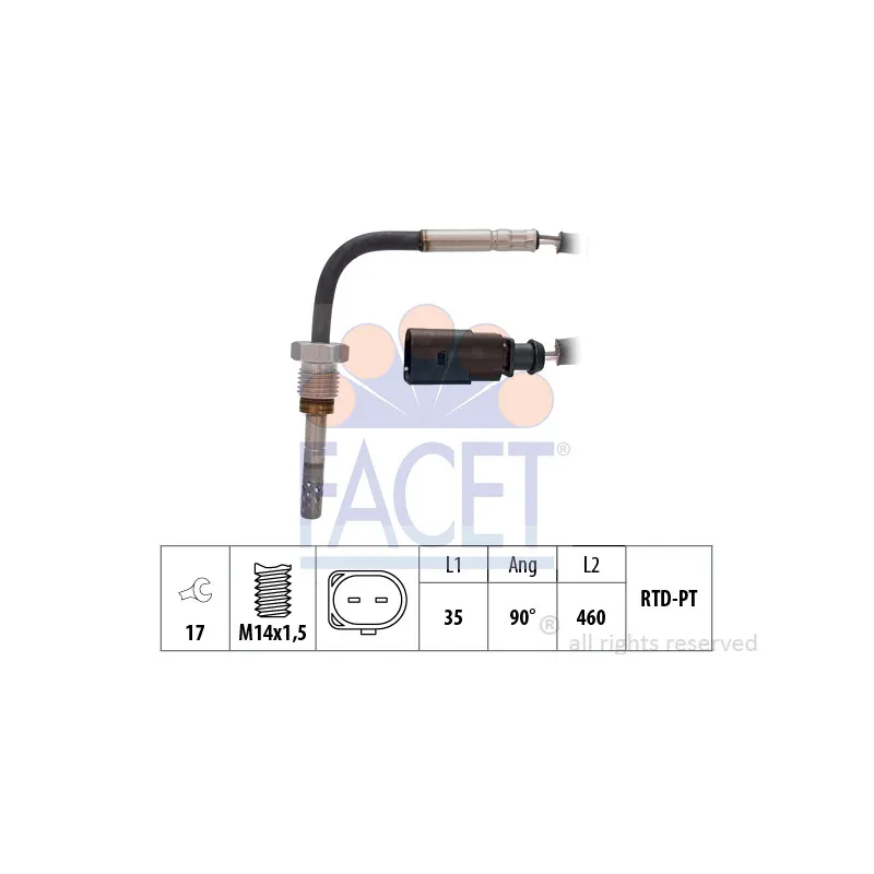 Capteur, température des gaz FACET 22.0036