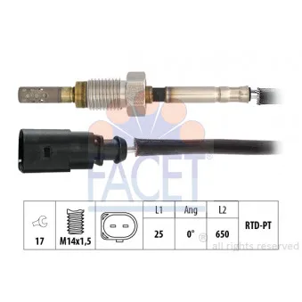 Capteur, température des gaz FACET 22.0049