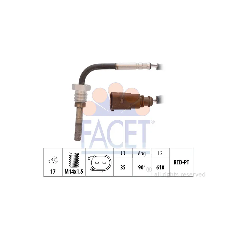 Capteur, température des gaz FACET 22.0067