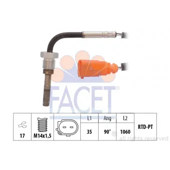 Capteur, température des gaz FACET 22.0156
