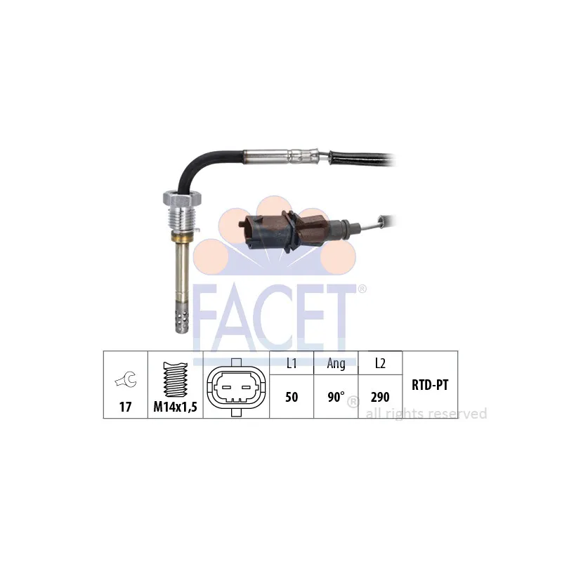 Capteur, température des gaz FACET 22.0160