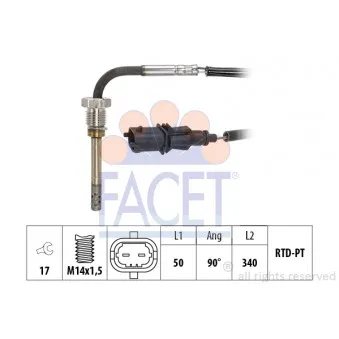 Capteur, température des gaz FACET 22.0167