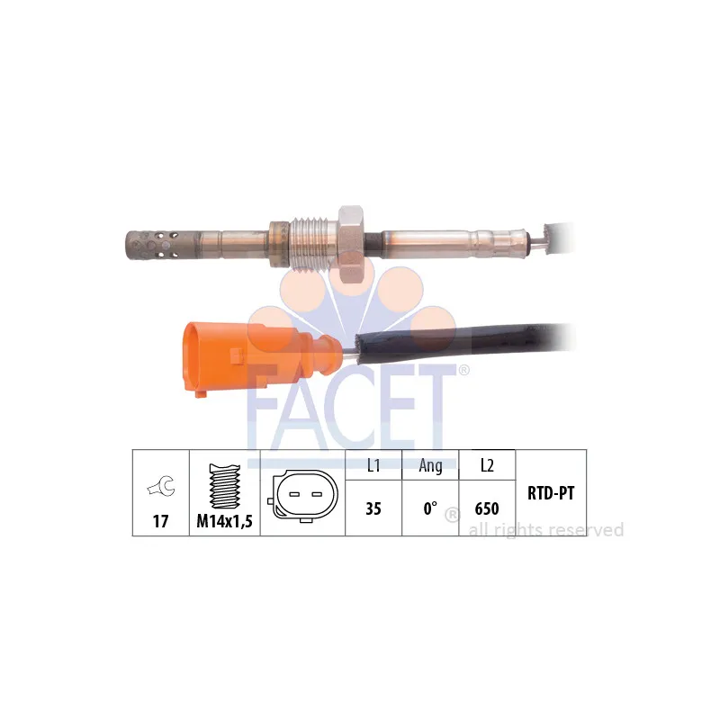 Capteur, température des gaz FACET 22.0176