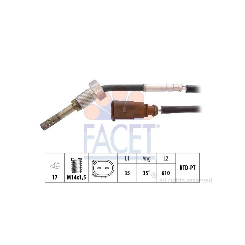 Capteur, température des gaz FACET 22.0199