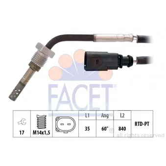Capteur, température des gaz FACET 22.0205