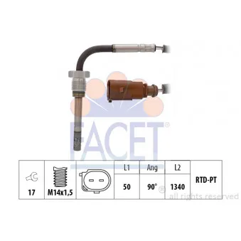 Capteur, température des gaz FACET 22.0206