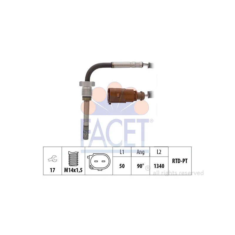 Capteur, température des gaz FACET 22.0206