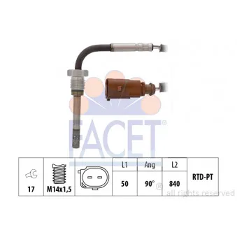 Capteur, température des gaz FACET 22.0207