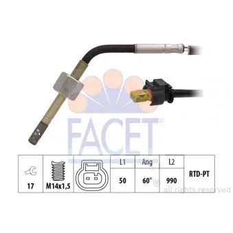 Capteur, température des gaz FACET 22.0229