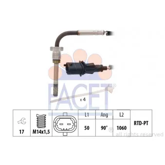 Capteur, température des gaz FACET 22.0232