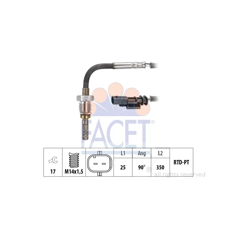 Capteur, température des gaz FACET 22.0243