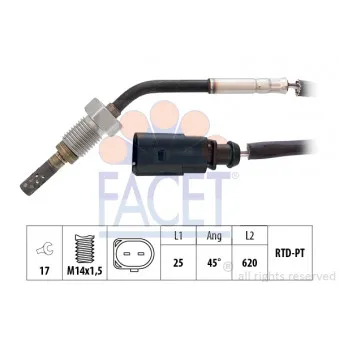 Capteur, température des gaz FACET 22.0244
