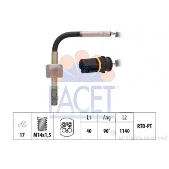 Capteur, température des gaz FACET 22.0251