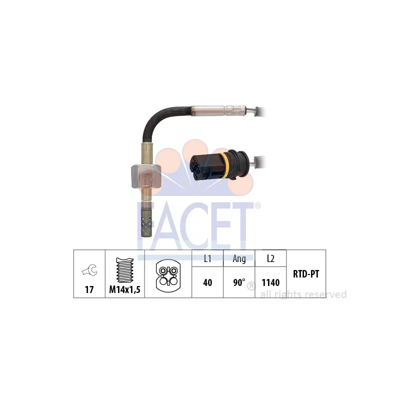 Capteur, température des gaz FACET 22.0251