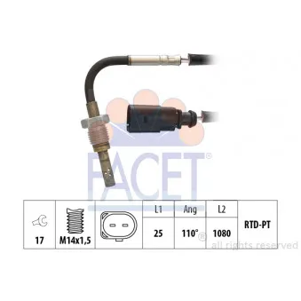 Capteur, température des gaz FACET 22.0253