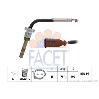 Capteur, température des gaz FACET 22.0265
