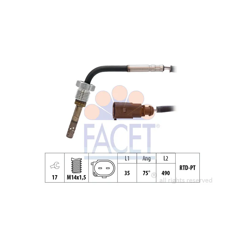 Capteur, température des gaz FACET 22.0265