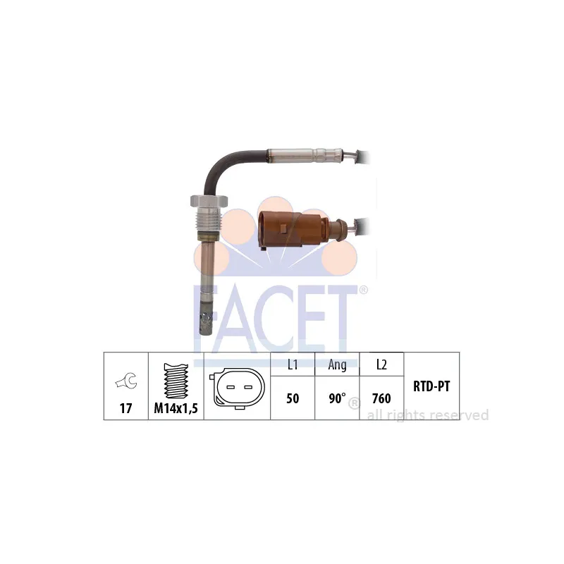 Capteur, température des gaz FACET 22.0271
