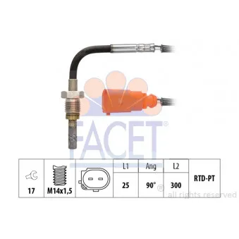 Capteur, température des gaz FACET 22.0273