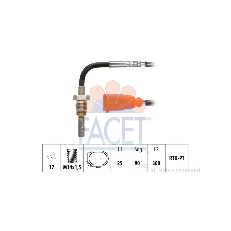 Capteur, température des gaz FACET 22.0273