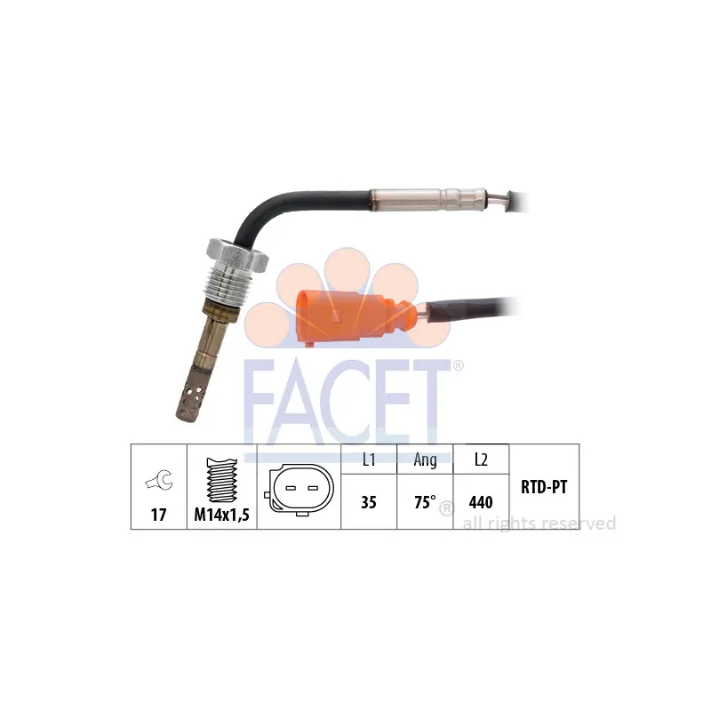 Capteur, température des gaz FACET 22.0275