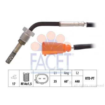 Capteur, température des gaz FACET 22.0276