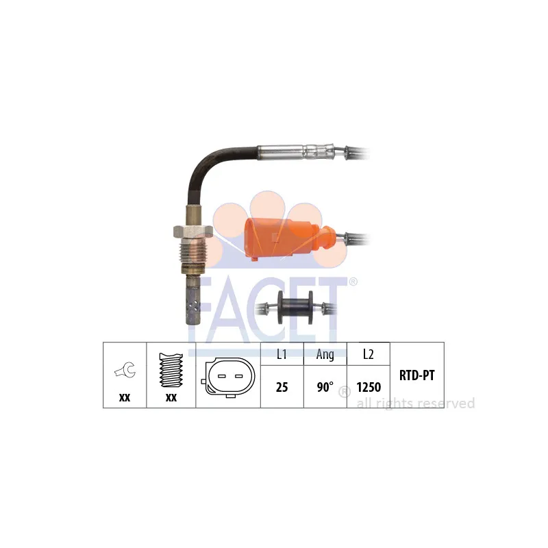 Capteur, température des gaz FACET 22.0280