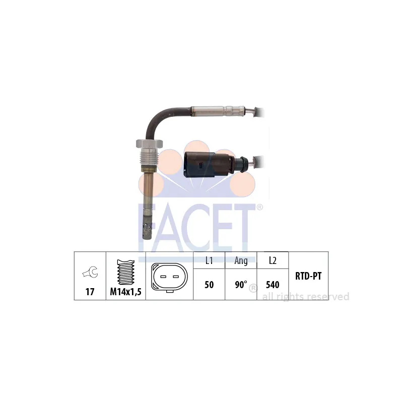 Capteur, température des gaz FACET 22.0288