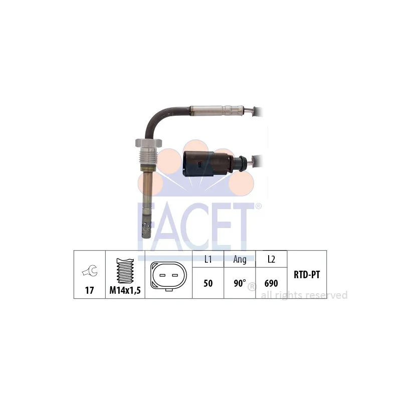 Capteur, température des gaz FACET 22.0290