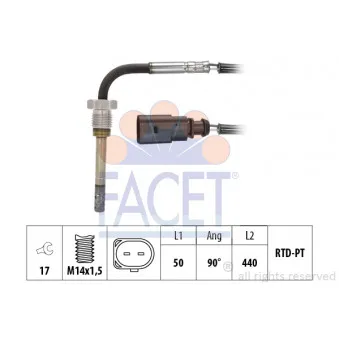 Capteur, température des gaz FACET 22.0296