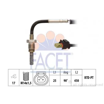 Capteur, température des gaz FACET 22.0307