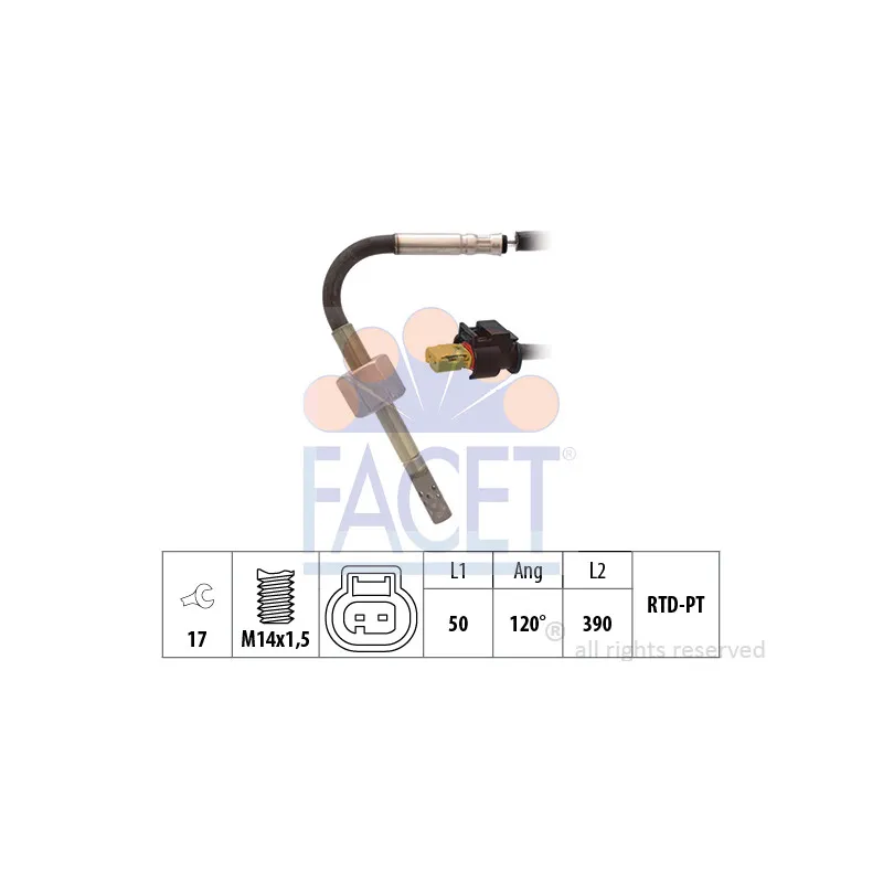 Capteur, température des gaz FACET 22.0309