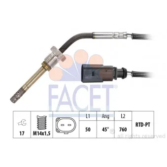 Capteur, température des gaz FACET 22.0313