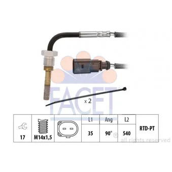 Capteur, température des gaz FACET 22.0320