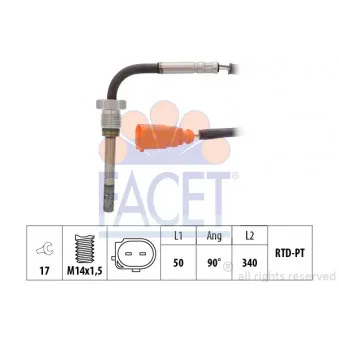 Capteur, température des gaz FACET 22.0321
