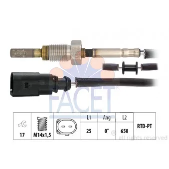 Capteur, température des gaz FACET 22.0336