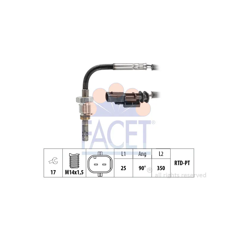 Capteur, température des gaz FACET 22.0353