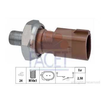 Indicateur de pression d'huile FACET 7.0205